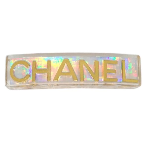 Chanel Hair Clip Barrette Clear 97A 185016 - Picture 1 of 4